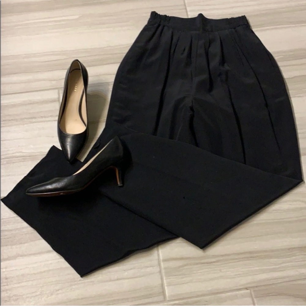 Omati silk tuxedo pants